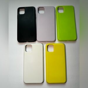 Bundle of Silicon iPhone 11 Pro Max covers